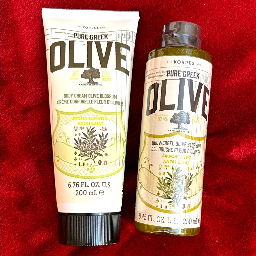 Korres Pure Greek “Olive” Blossom shower gel & body cream